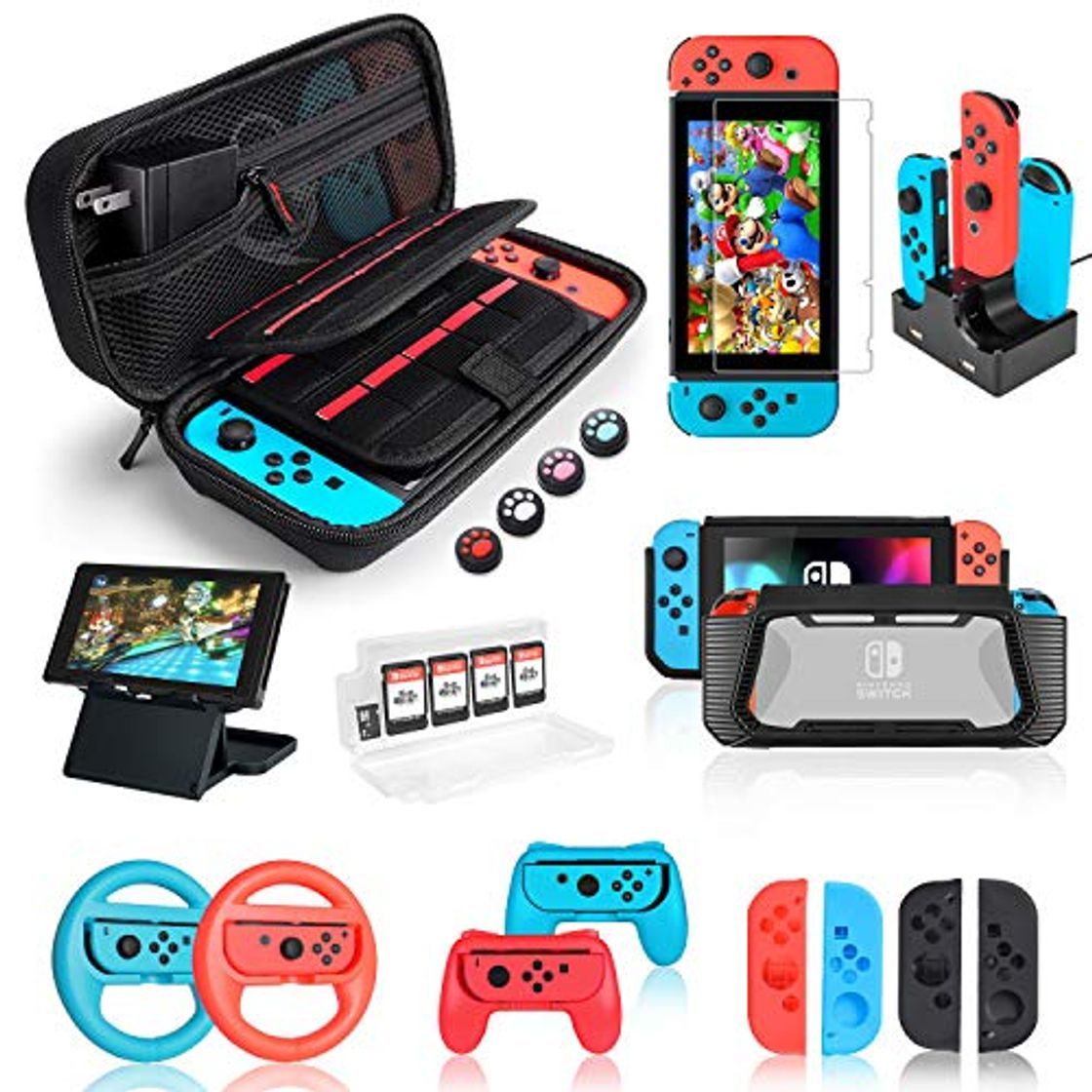 Social Kit de Accesorios 18 en 1para Nintendo Switch