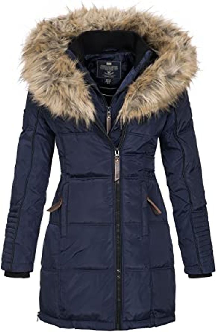 Product Geographical Norway Mujer Chaqueta de Invierno Parka Belissima Pelaje de XL Capucha