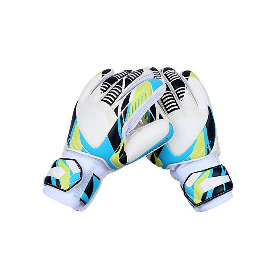 Producto Dszgo Guantes de fútbol de entrenamiento de competición Dedos óseos Guantes de portero elásticos ajustables Molienda antideslizante y transpirable Guantes de fútbol de látex for adultos Guantes de fút