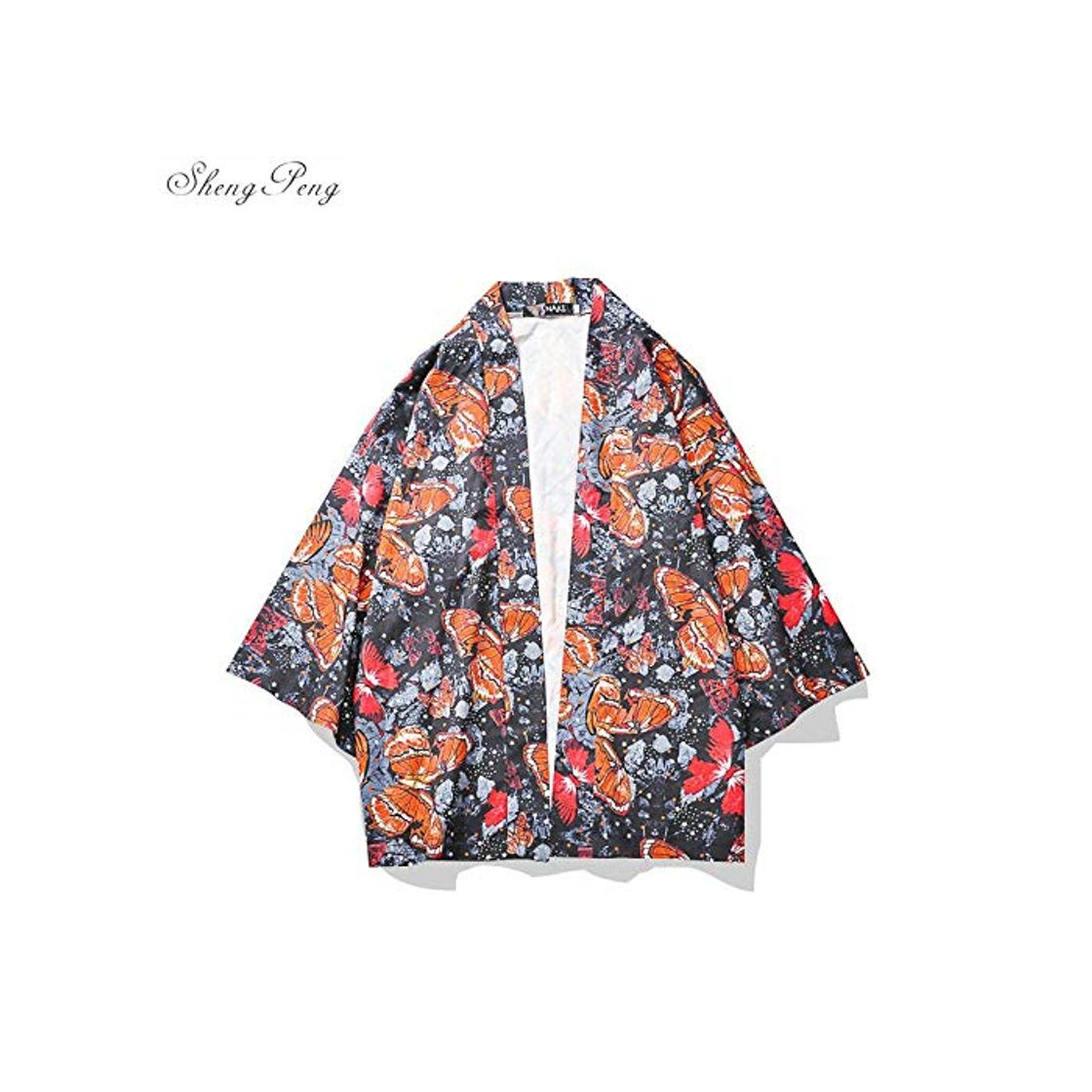 Moda Kimono Japonés Cosplay Chaqueta De Punto De La Blusa For Los Hombres