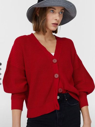 Cardigan Vermelho, Stradivarius ✨