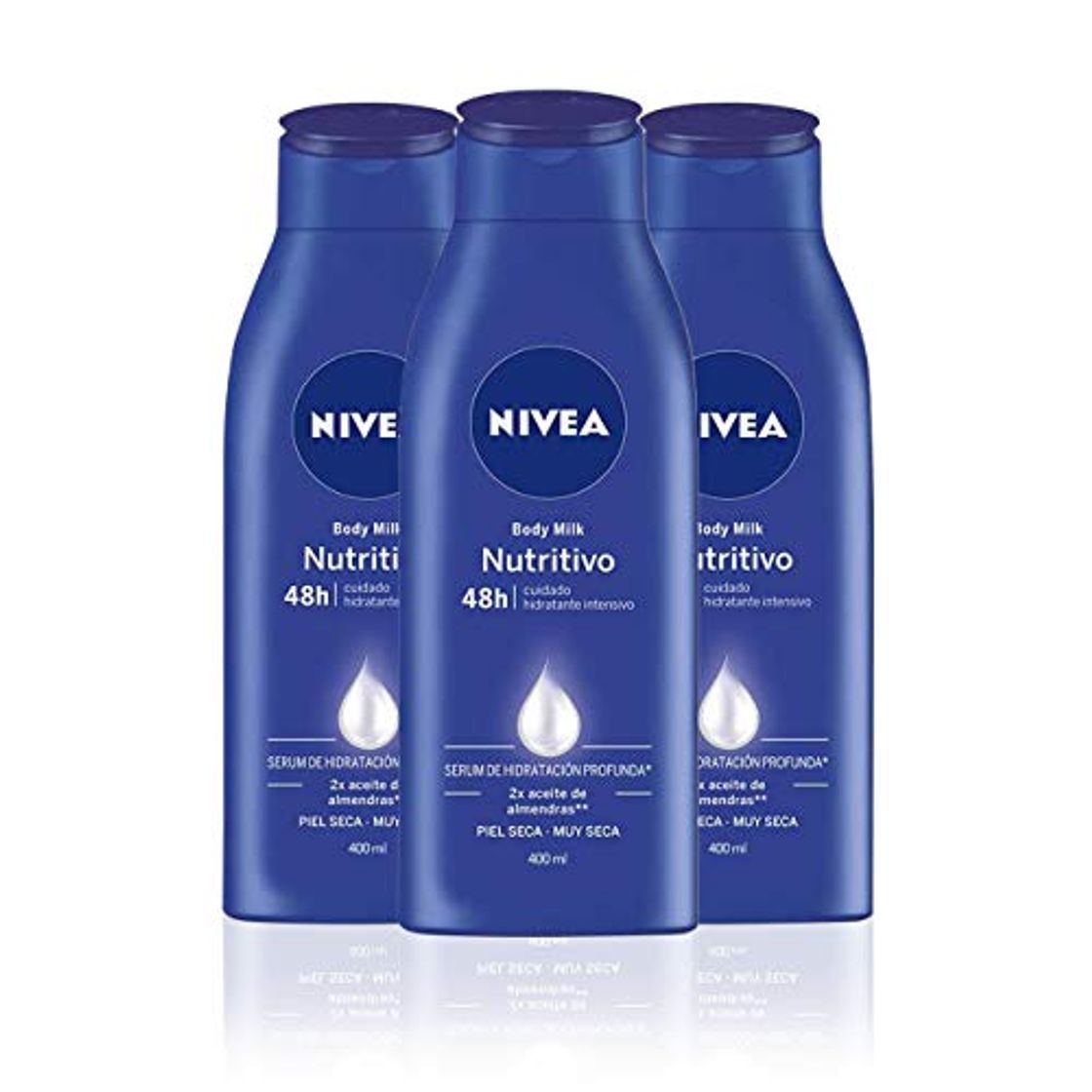NIVEA Triplo Body Milk Nutritivo - Pack de 3 x 400 ml
