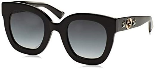 Gucci Sonnenbrille GG0208S-001-49 Gafas de sol, Negro