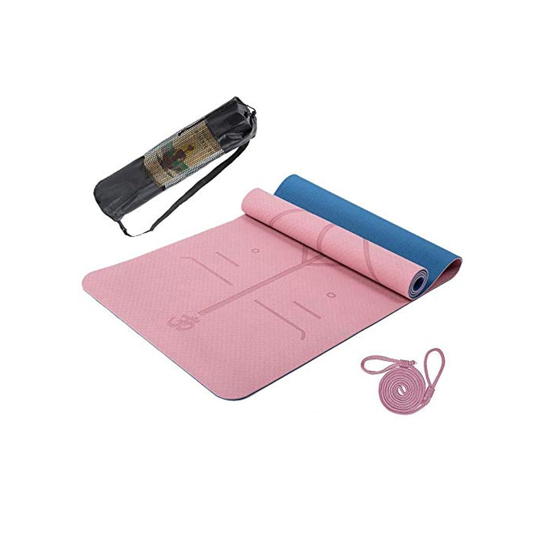 Product Hatonky Esterilla Yoga Antideslizante Alfombrilla de Yoga TPE Esterilla Pilates Esterilla Deporte-