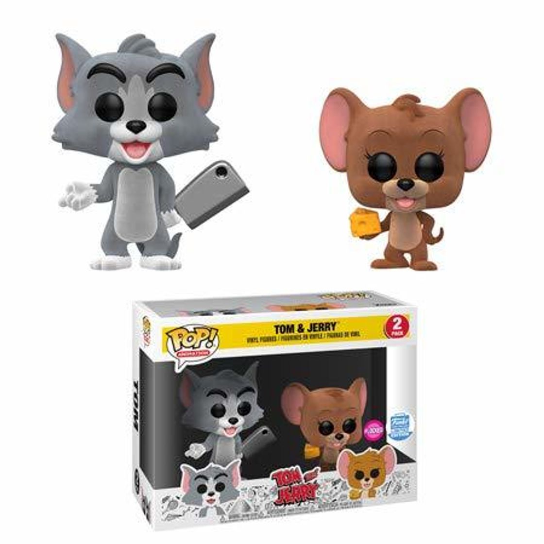 Social Funko Pop! Animación Tom & Jerry Flocked Two-Pack Edición Limitada Condition Box