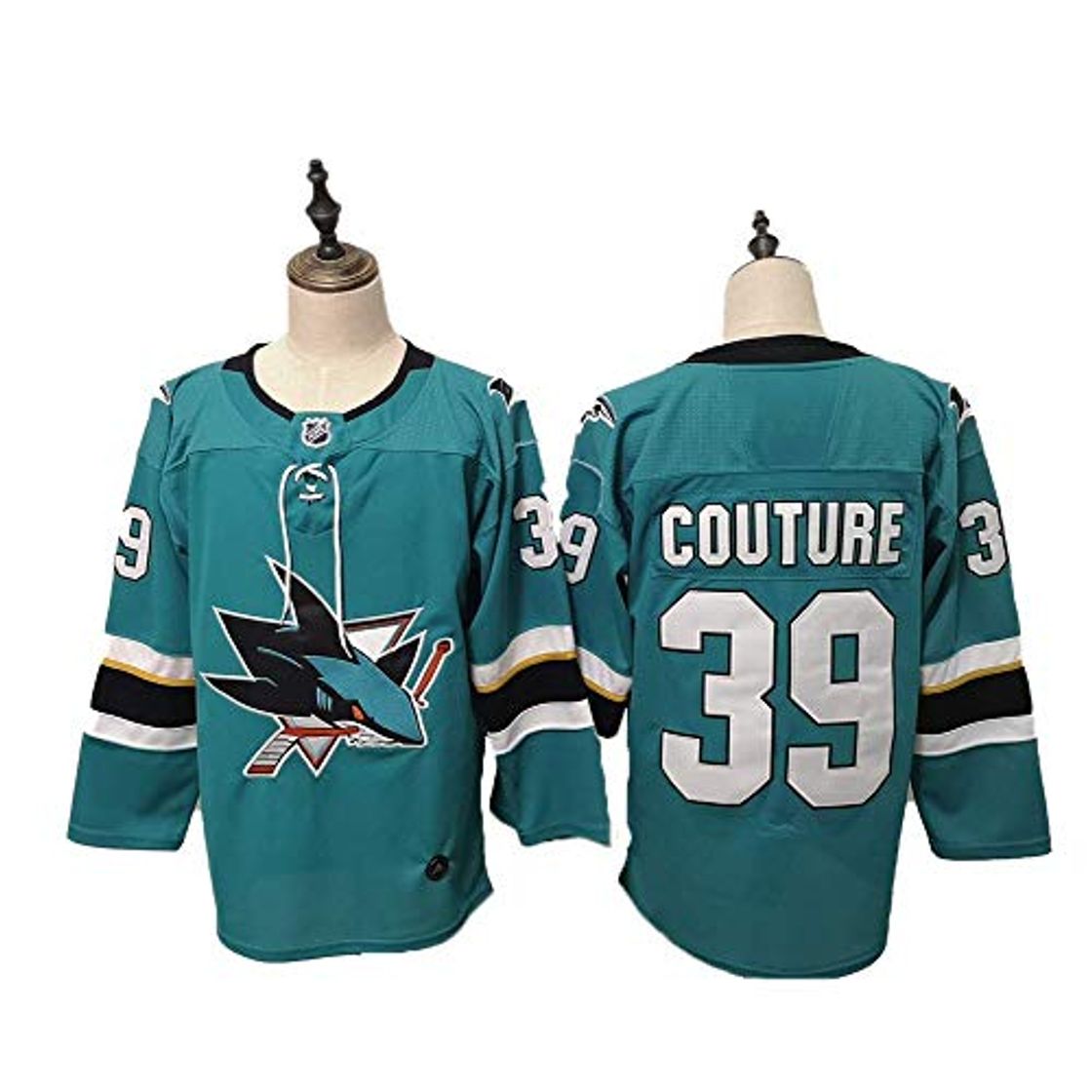 Social Yajun Logan Couture＃39 San Jose Sharks Camisetas Hockey Jersey sobre Hielo NHL
