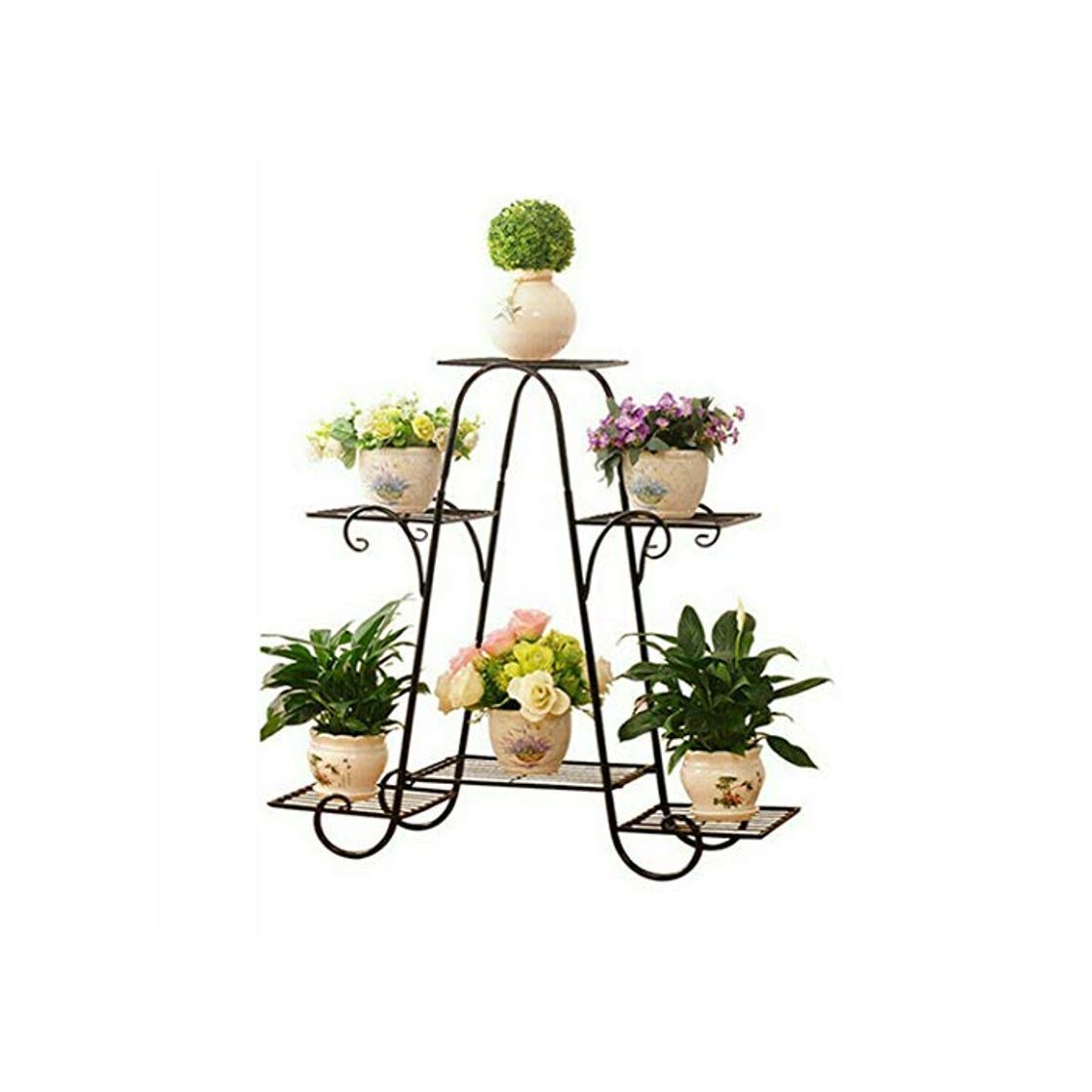 Social Malayas Estantería Decorativa de Hierro para Macetas Soporte de Flores Plantas para