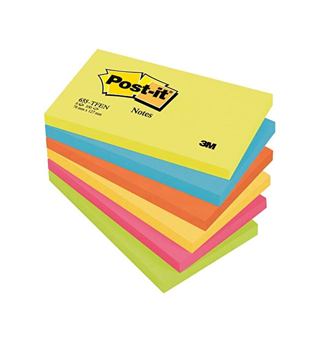 Product 3M Post-it - Pack Notas adhesivas – 6 x 100 Notas adhesivas