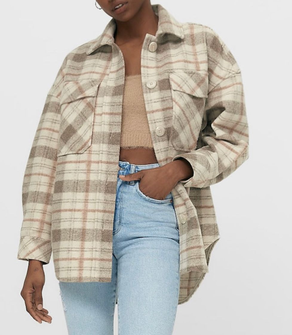 Social Sobrecamisa punto cuadros 