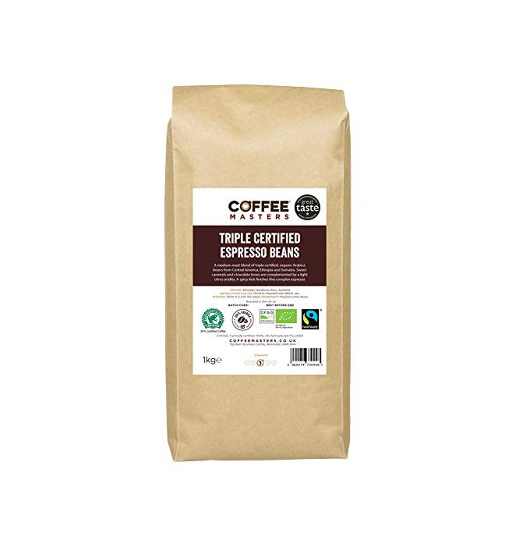 Producto Coffee Masters Granos de Café Arábigo con Triple Certificación