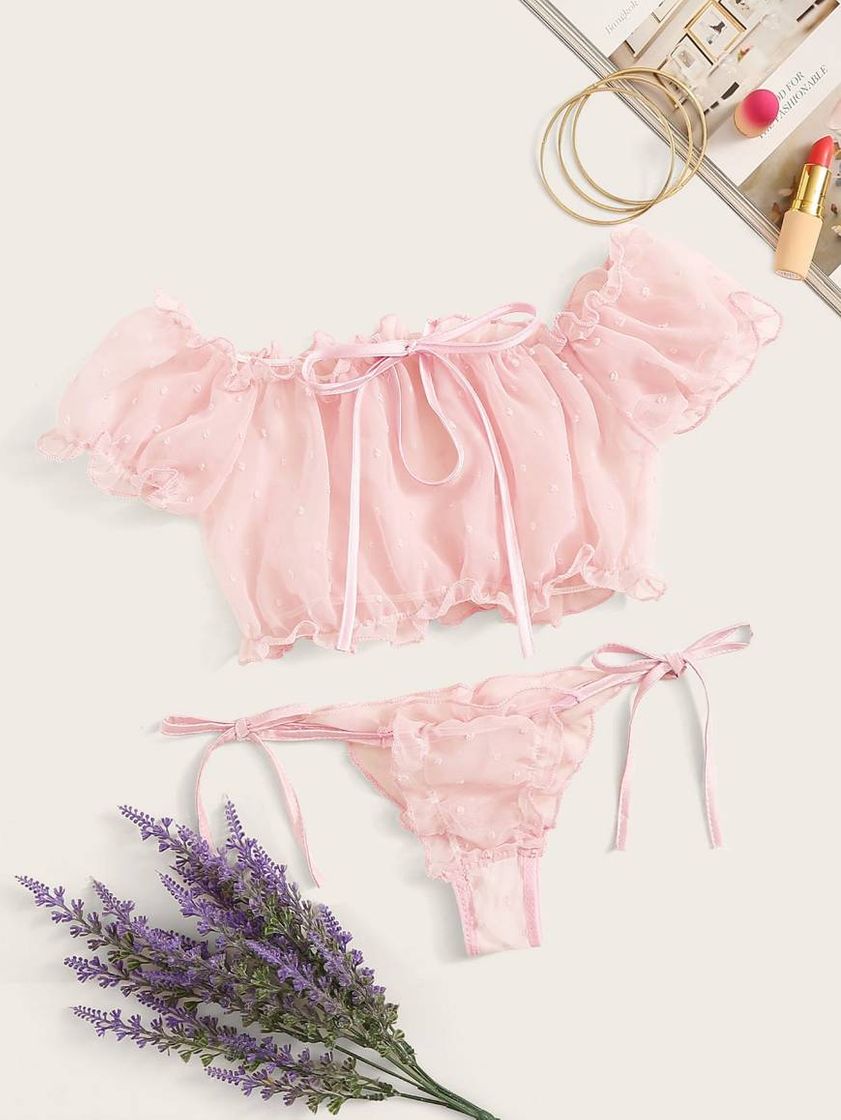 Social Conjunto adorable rosa pastel