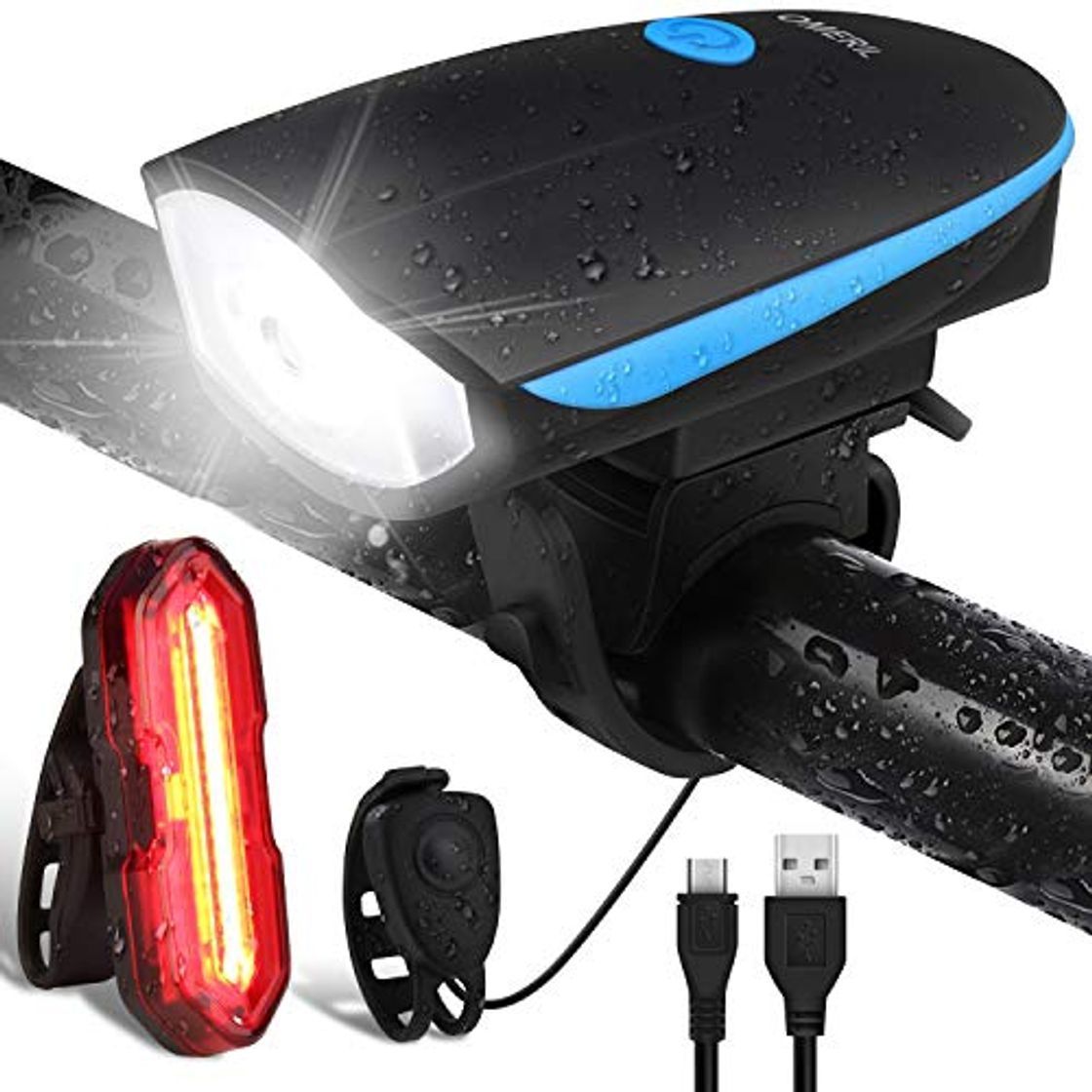 Social OMERIL Luz Bicicleta Recargable USB