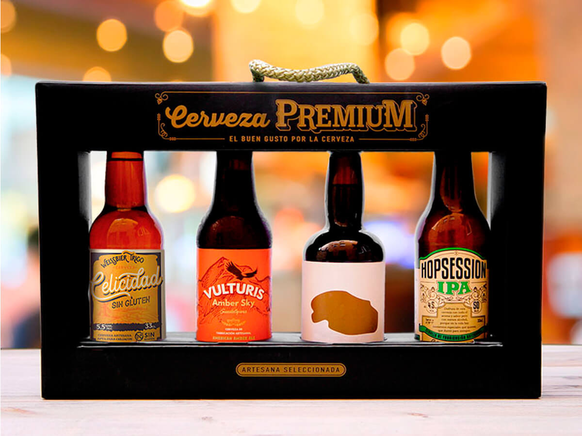 Producto Estuche de cervezas premium 