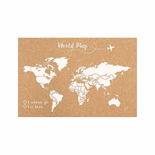 Producto Corcho Mapa Mundi