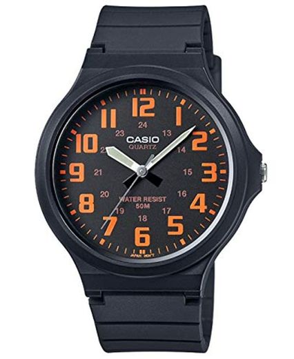 Casio Reloj Analógico para Hombre de Cuarzo con Correa en Plástico MW