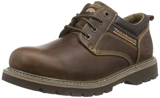Dockers 23DA005 - Zapatos de cordones de cuero para hombre, color marrón