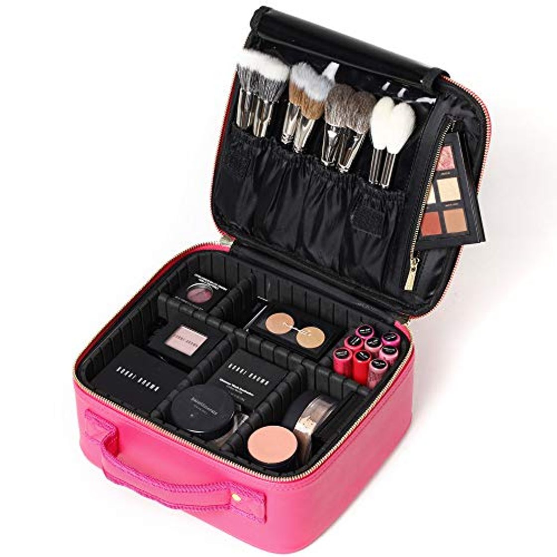 Fashion ROWNYEON Bolsa de Maquillaje Extraíble en el Interior Neceseres de Viaje Maquilladora