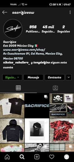 Vayan a visitar esta página de ropa de streetwear Mexicano