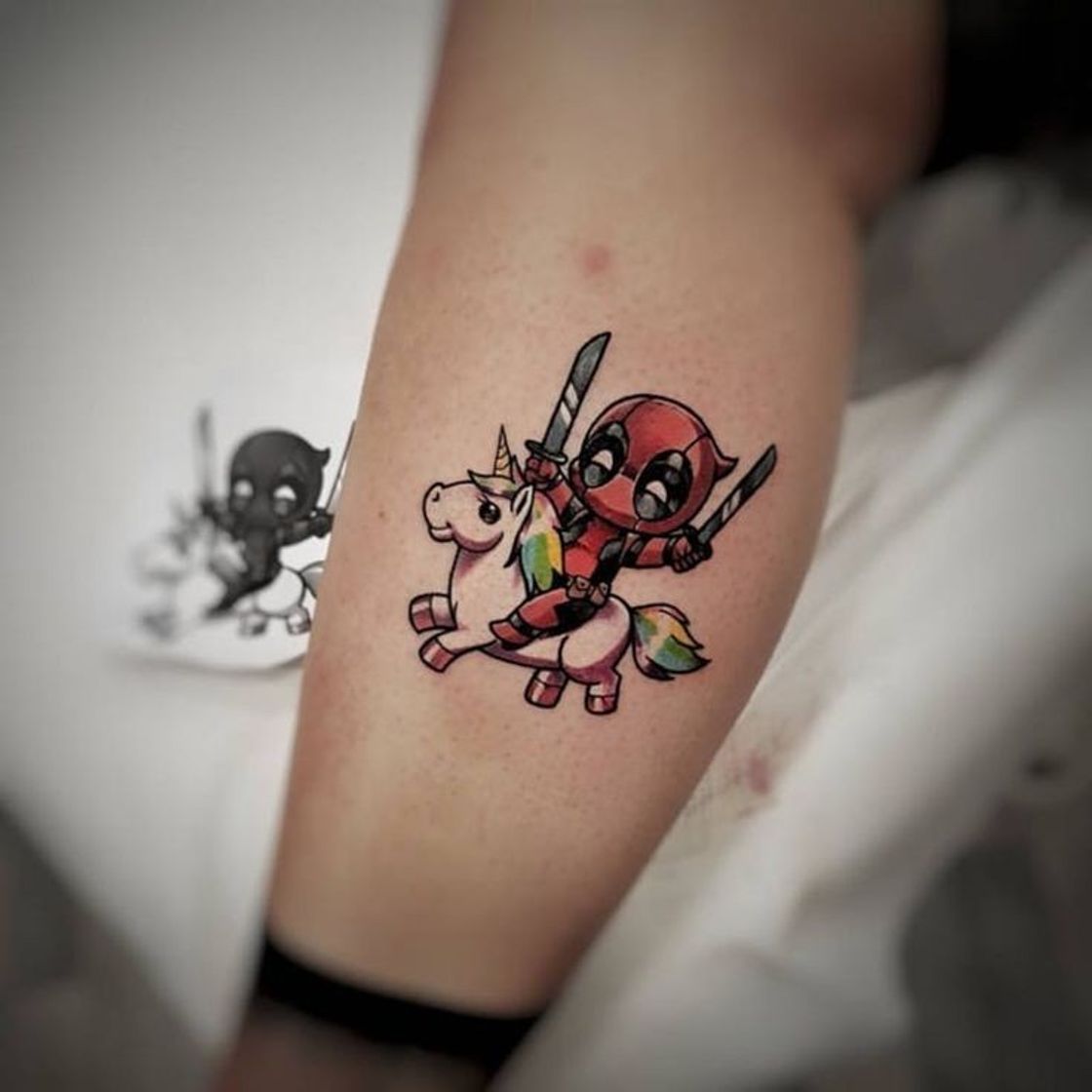 Moda Deadpool Tattoo