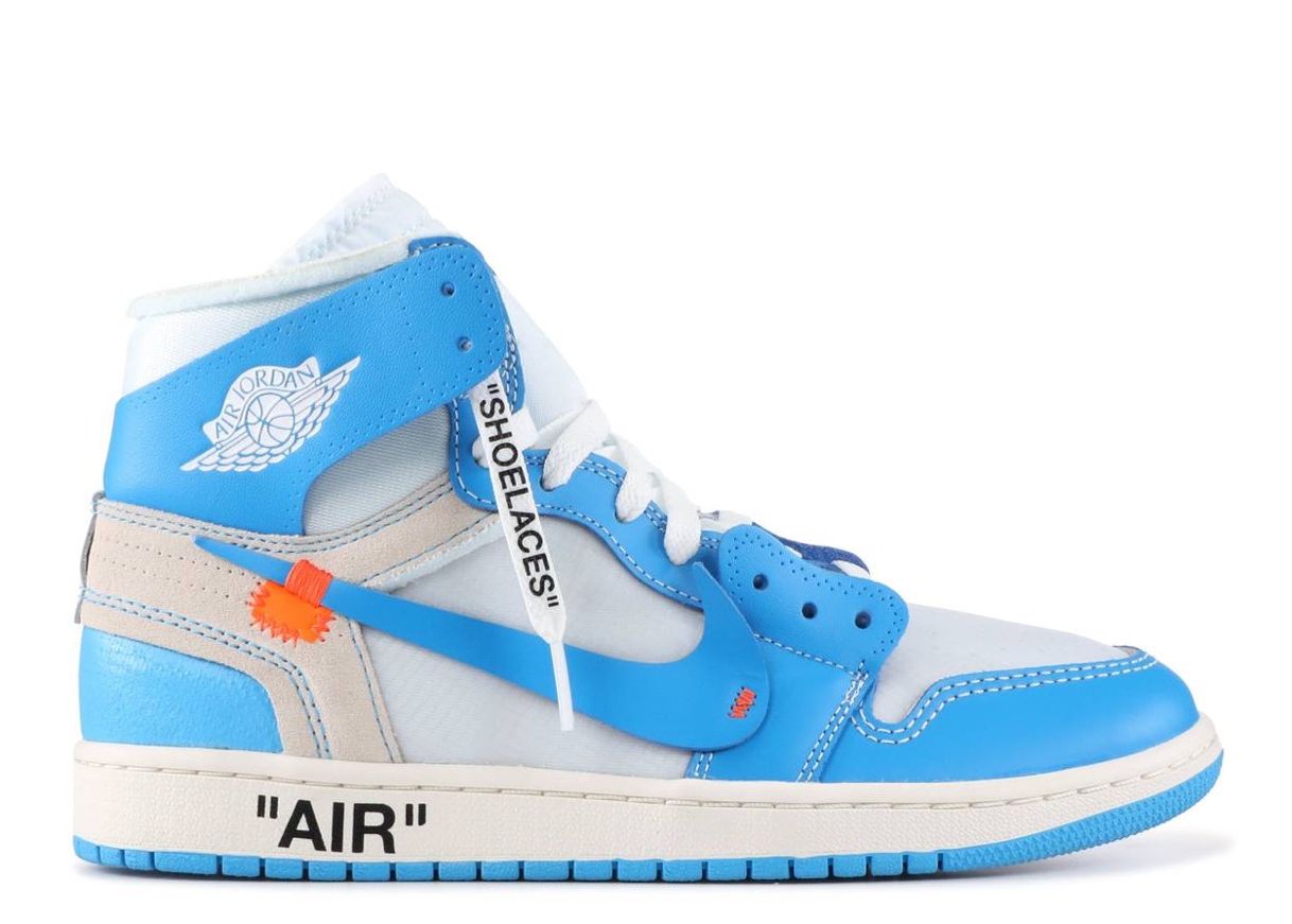 Moda Air Jordan 1 x Off-White/Blue