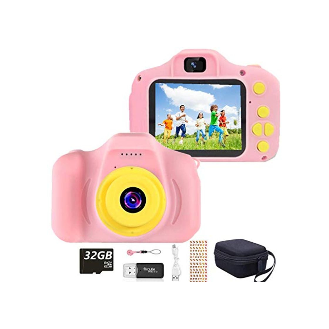 Product HaiGeng Cámara para Niños 12MP Selfie Cámara Digital 1080P HD Video Cámara