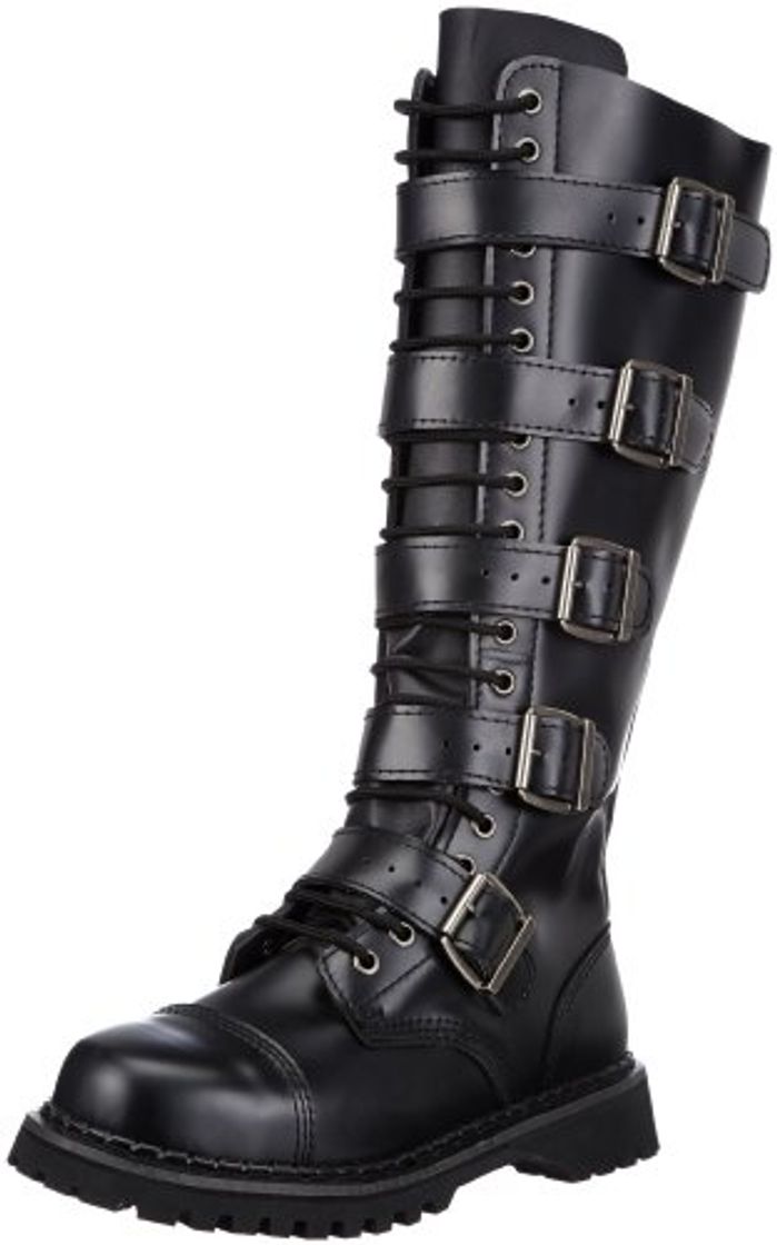 Moda Demonia RIOT-20 EU-RIOT-20/B/LE - Botas para hombre, Negro