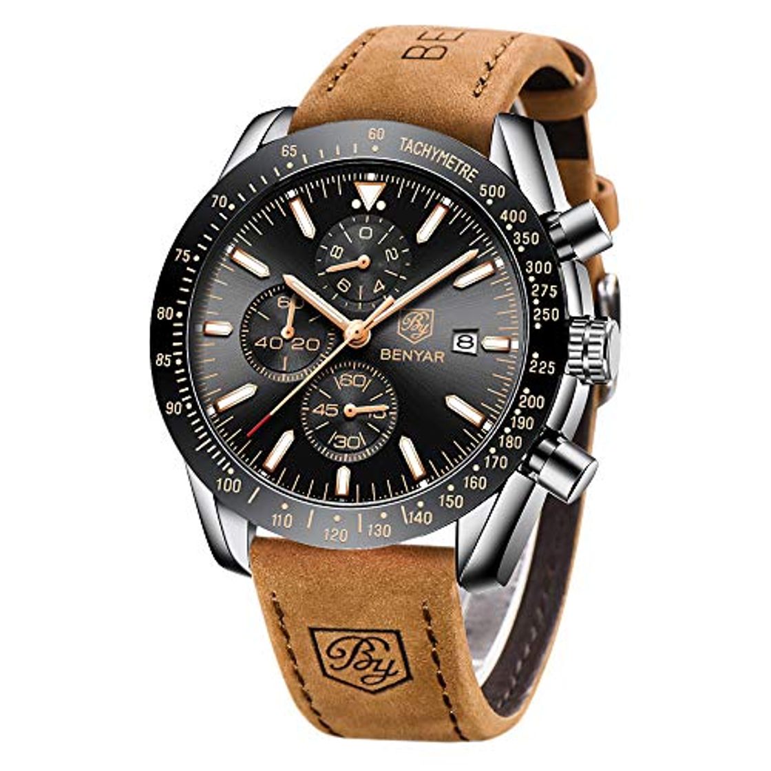 Fashion BENYAR Sport Casual Reloj de Pulsera de Cuarzo analógico Impermeable para Hombres