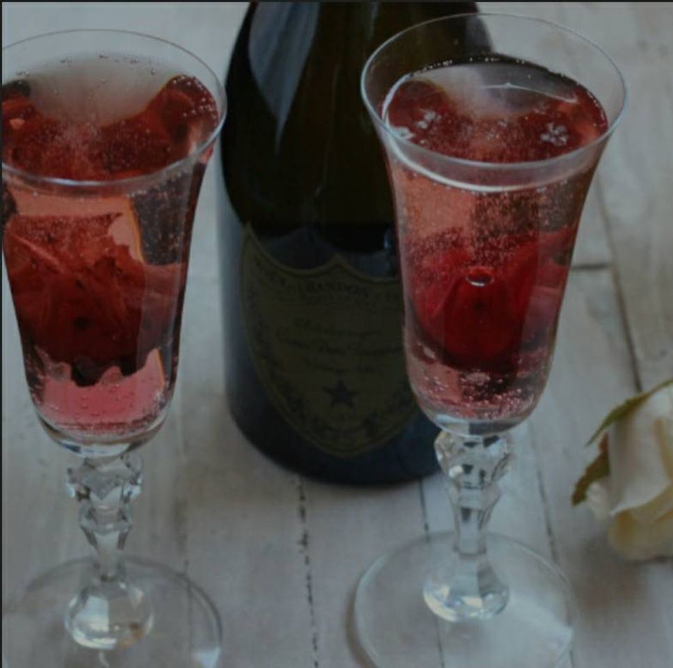 Moda Coctél de Champagne con Hibiscus