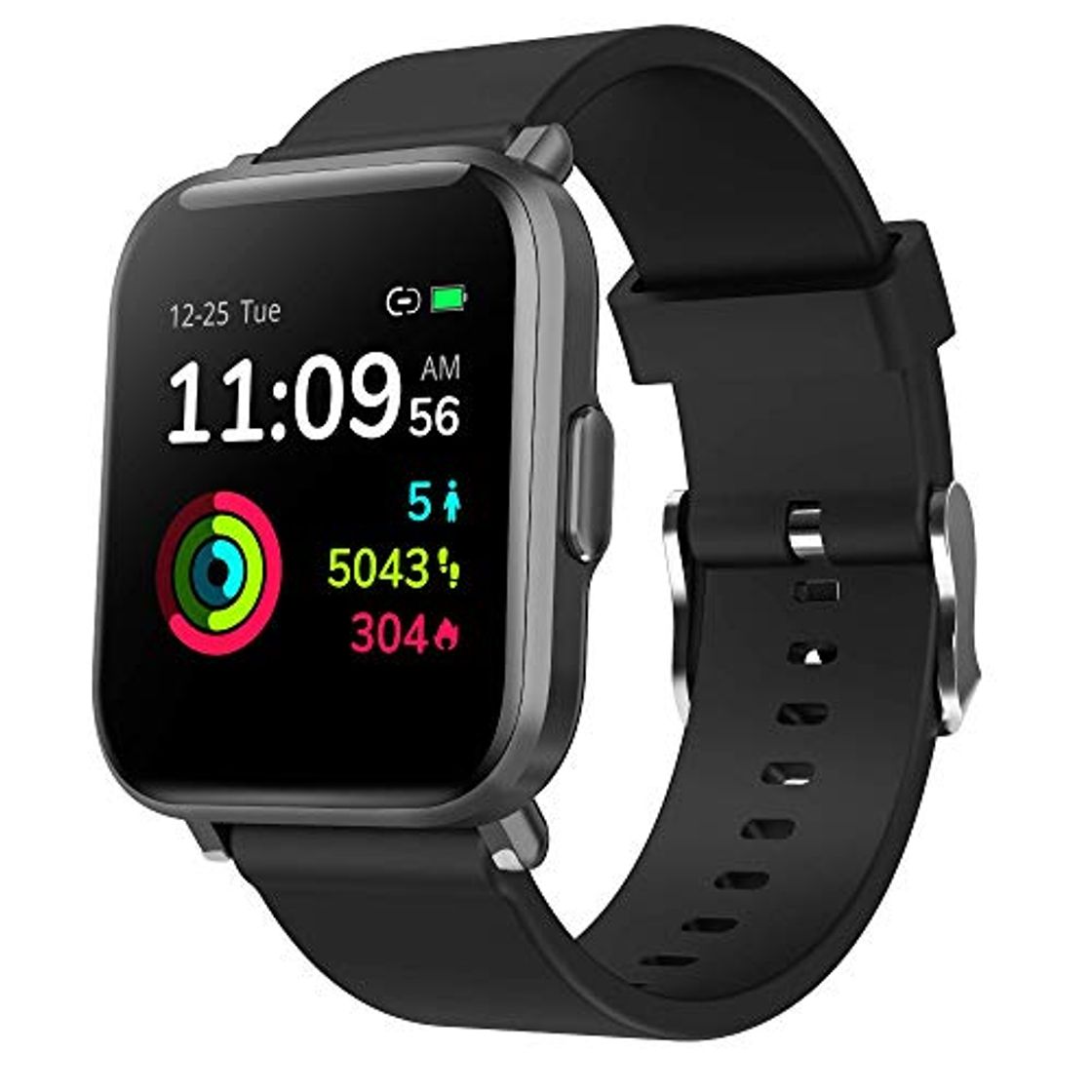Social Reloj Inteligente Hombre Mujer, GRDE Smartwatch Fitness 24H Monitor de Oxigeno