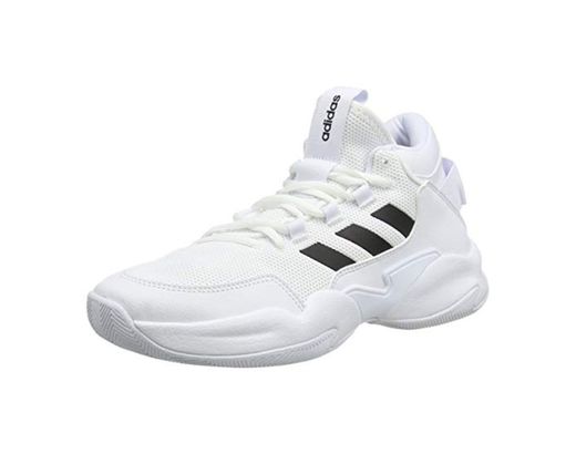 adidas STREETCHECK, Zapatillas de básquetbol para Hombre, FTWR White Core Black Grey