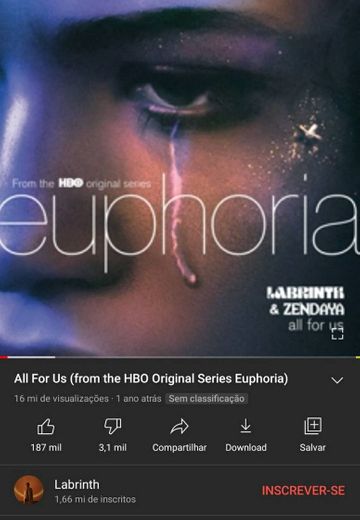 All For Us (from the HBO Original Series Euphoria) - YouTube