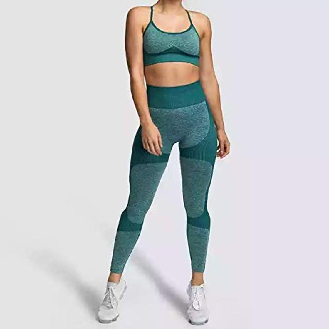 Fashion ZIMEX Conjunto Deporte Mujer, Conjunto Ropa Deportiva para Mujer, Conjunto Top Y