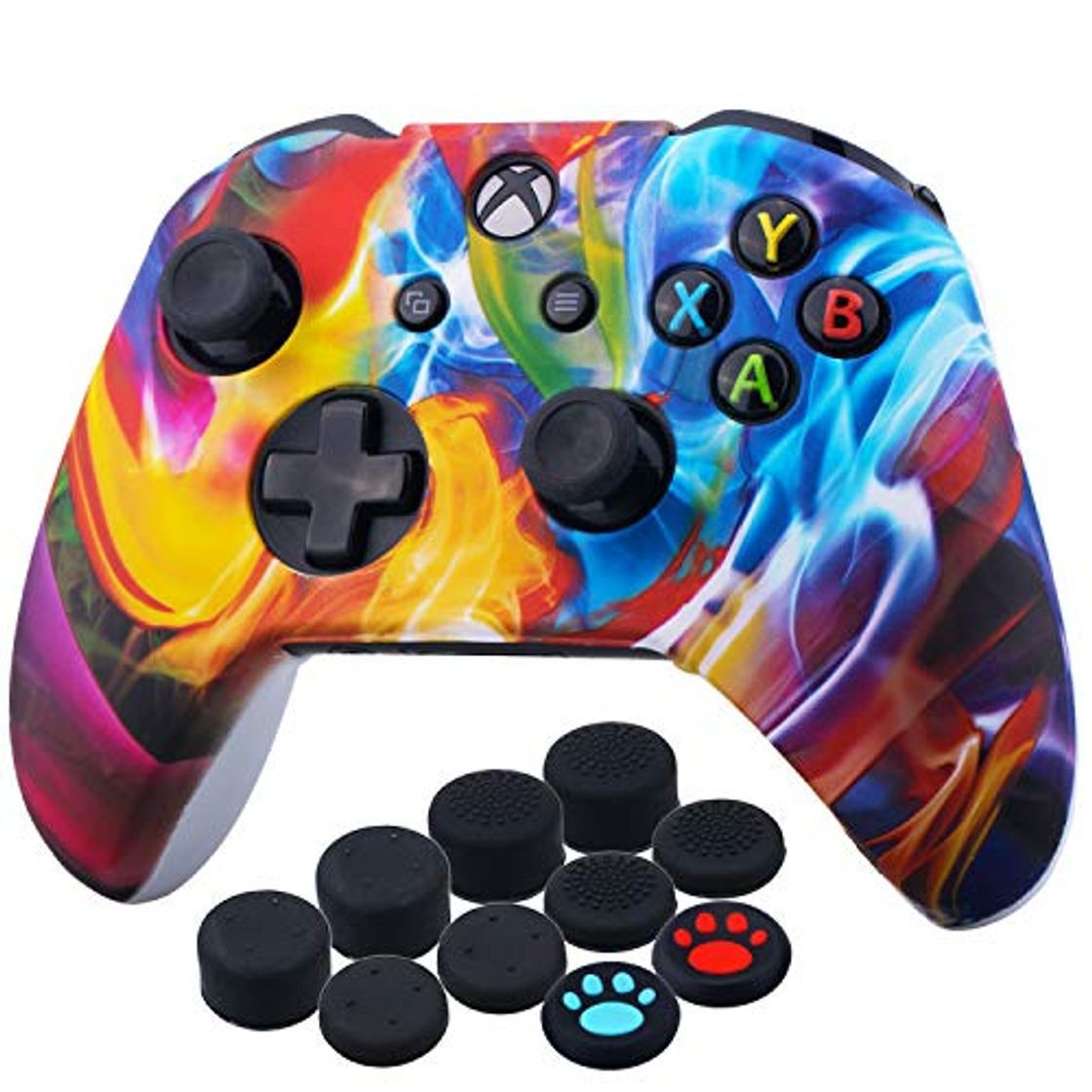 Social YoRHa Impresión Caucho de Silicona Funda Skin Case Carcasas Piel para Xbox