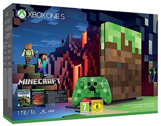 Microsoft Xbox One S Minecraft Limited Edition 1000GB Wifi Multicolor - Videoconsolas