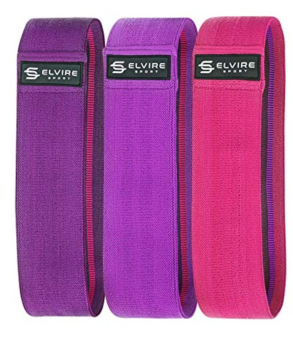 Productos ELVIRE SPORT Bandas Elásticas 3 Pack: Bandas de Resistencia de Tela para