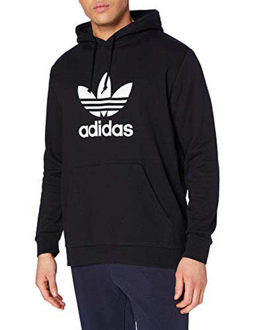 Places adidas Trefoil Sudadera con Capucha, Hombre, Negro