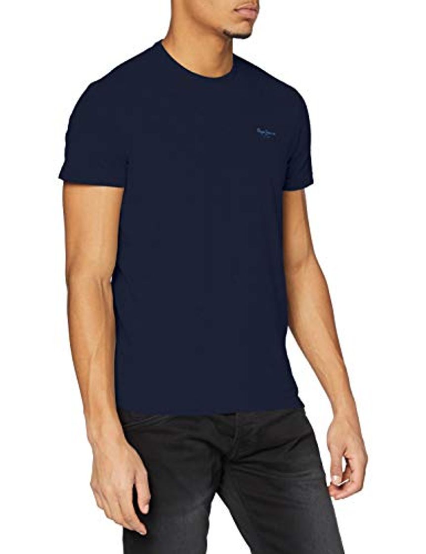 Fashion Pepe Jeans Original Basic S/S PM503835 Camiseta, Azul