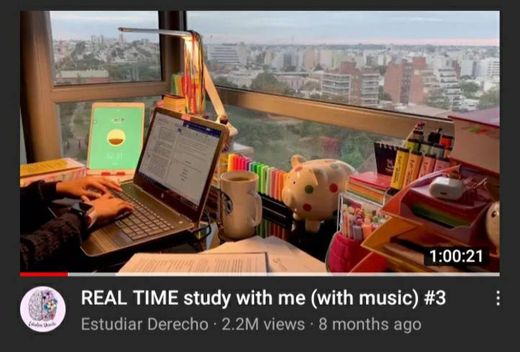 Estudiar Derecho, study with me videos!