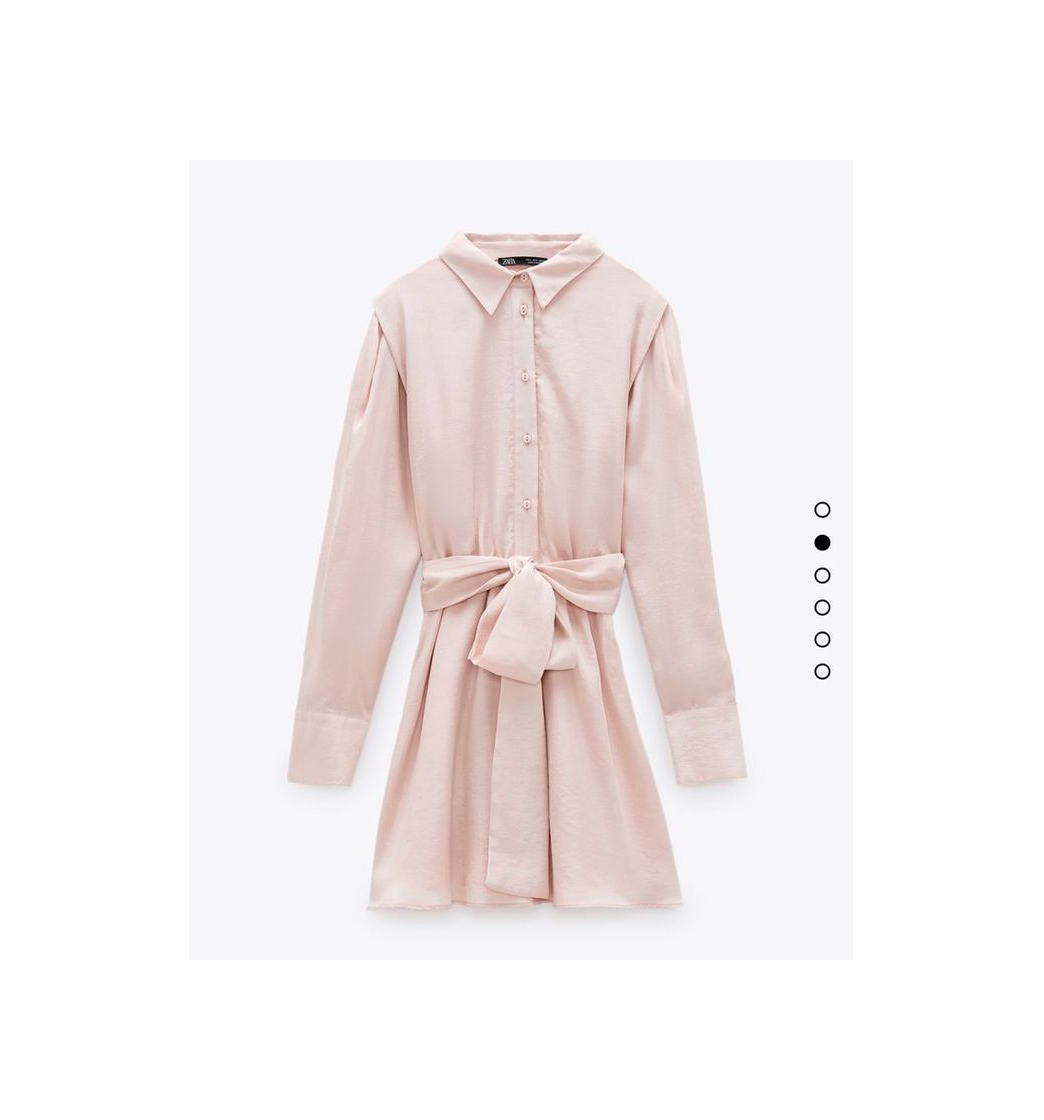 Product SATIN SHIRT DRESS TRF