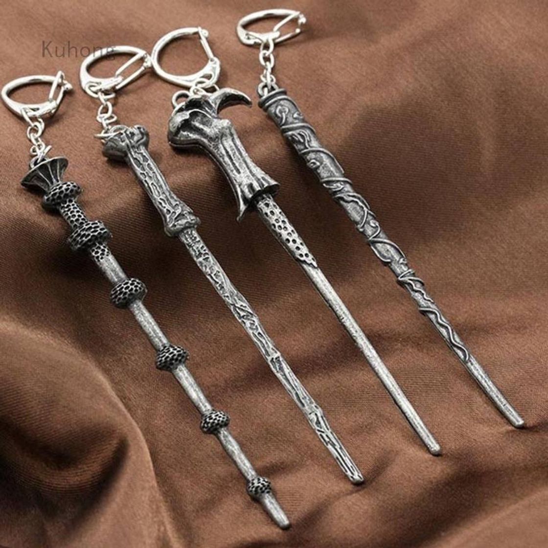 Moda chaveiro de varinhas mágicas Harry Potter 🖤