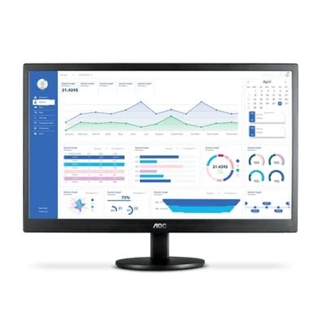 Fashion Monitor AOC LED 21.5´, FULL HD - E2270SWHEN