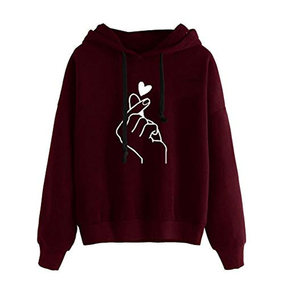 Moda ZJSWCP Sudadera Notas Musicales para Mujer Sudadera con Capucha de Manga Larga