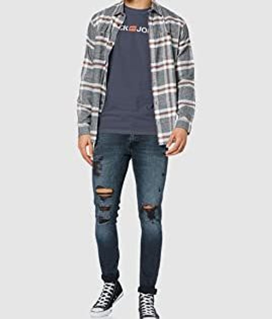 Social JACK & JONES Jjecorp Logo tee SS Crew Neck Noos Camiseta, Azul