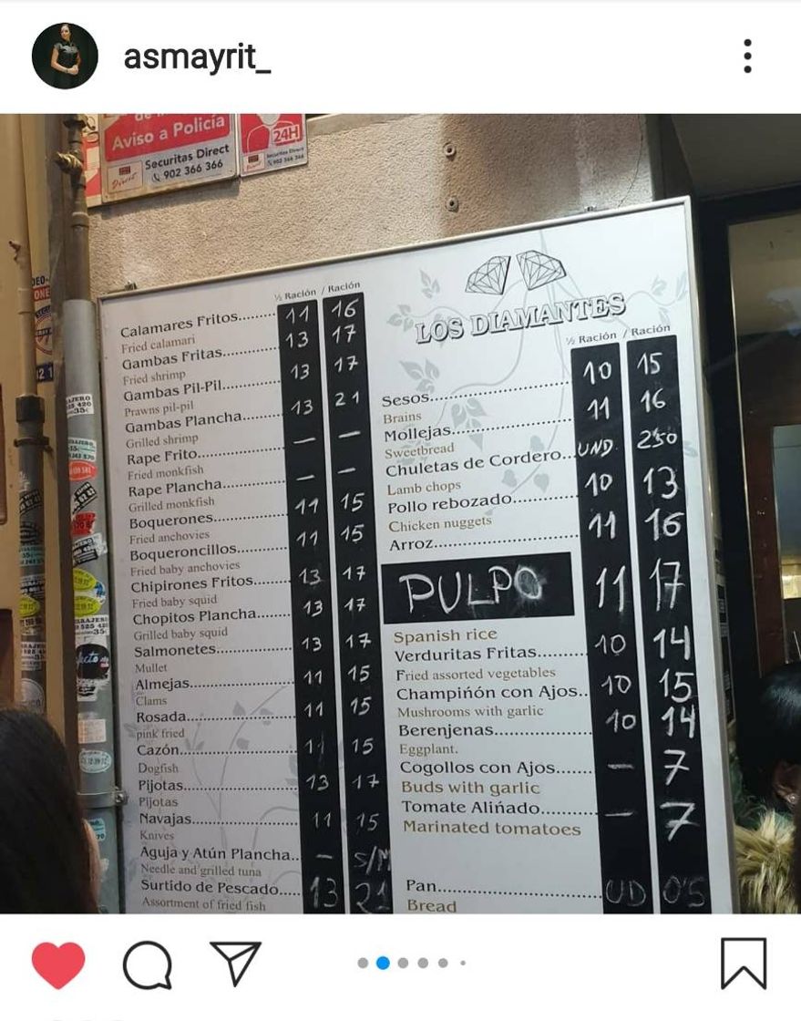 Restaurants Los diamantes