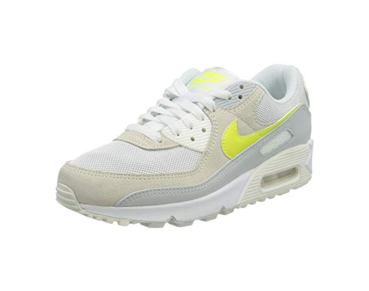 Moda Nike Wmns Air MAX 90, Zapatillas para Correr para Mujer, White