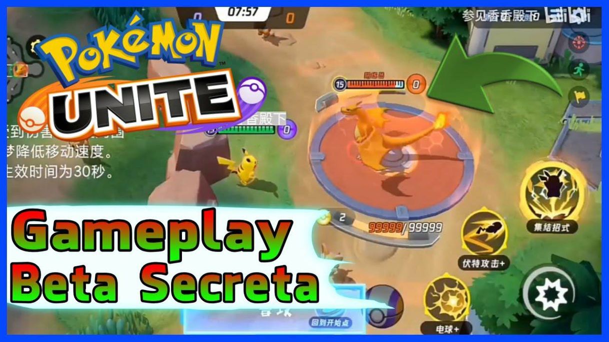 Videojuegos Gameplay Secreta POKÉMON UNITE Beta Teste Vazada - YouTube