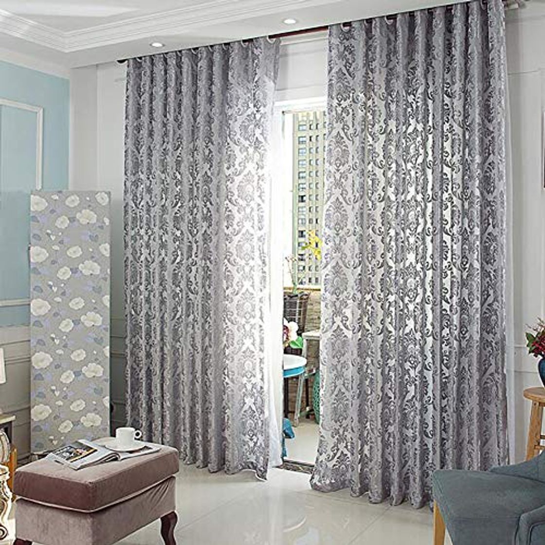 Producto YB&GQ Navegación Tul Cortinas,Semi Transparente Jacquard Transparentes Cortina De Ventana Cortinas,Elegante Decoración