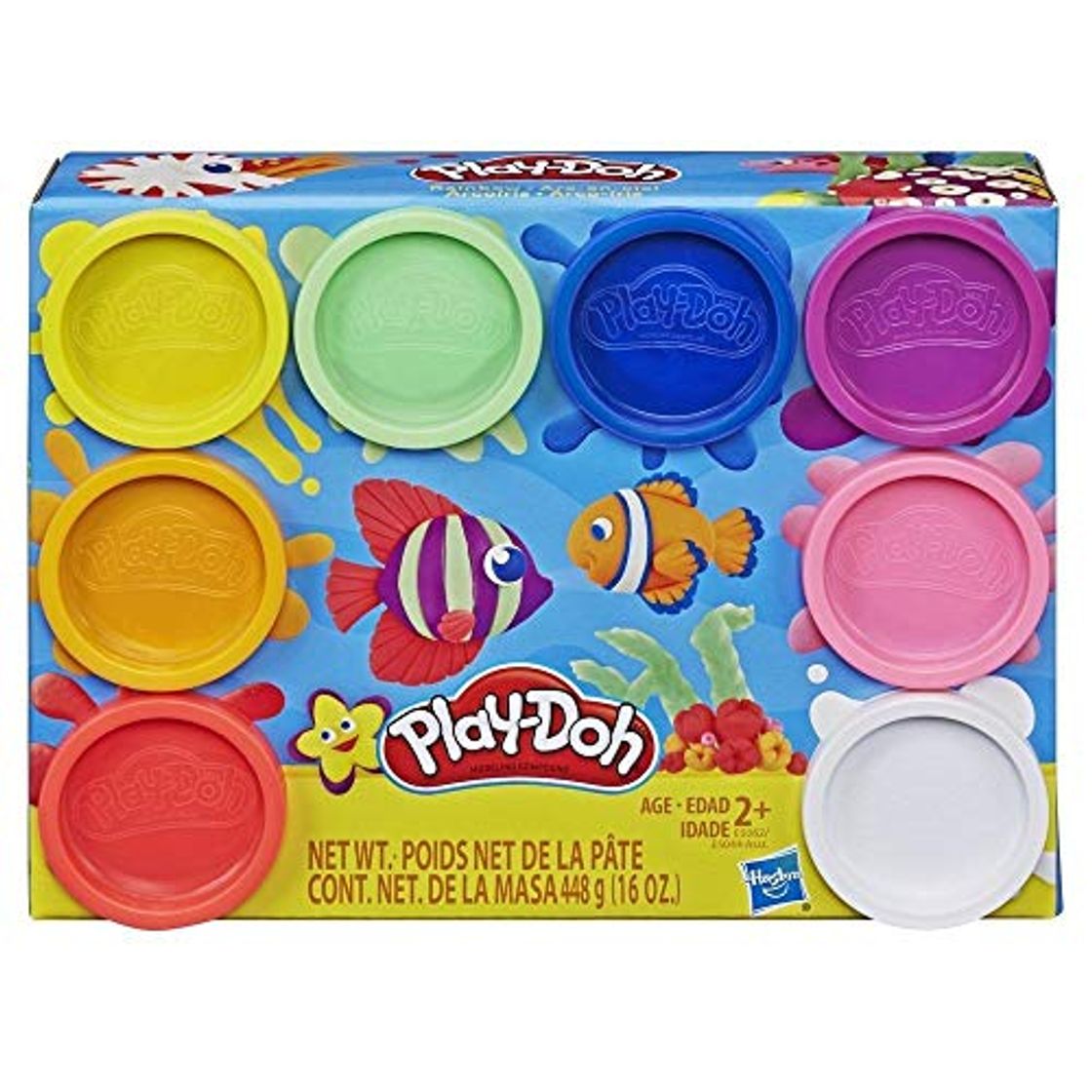 Producto Play-Doh Pack 8 Botes Arcoiris