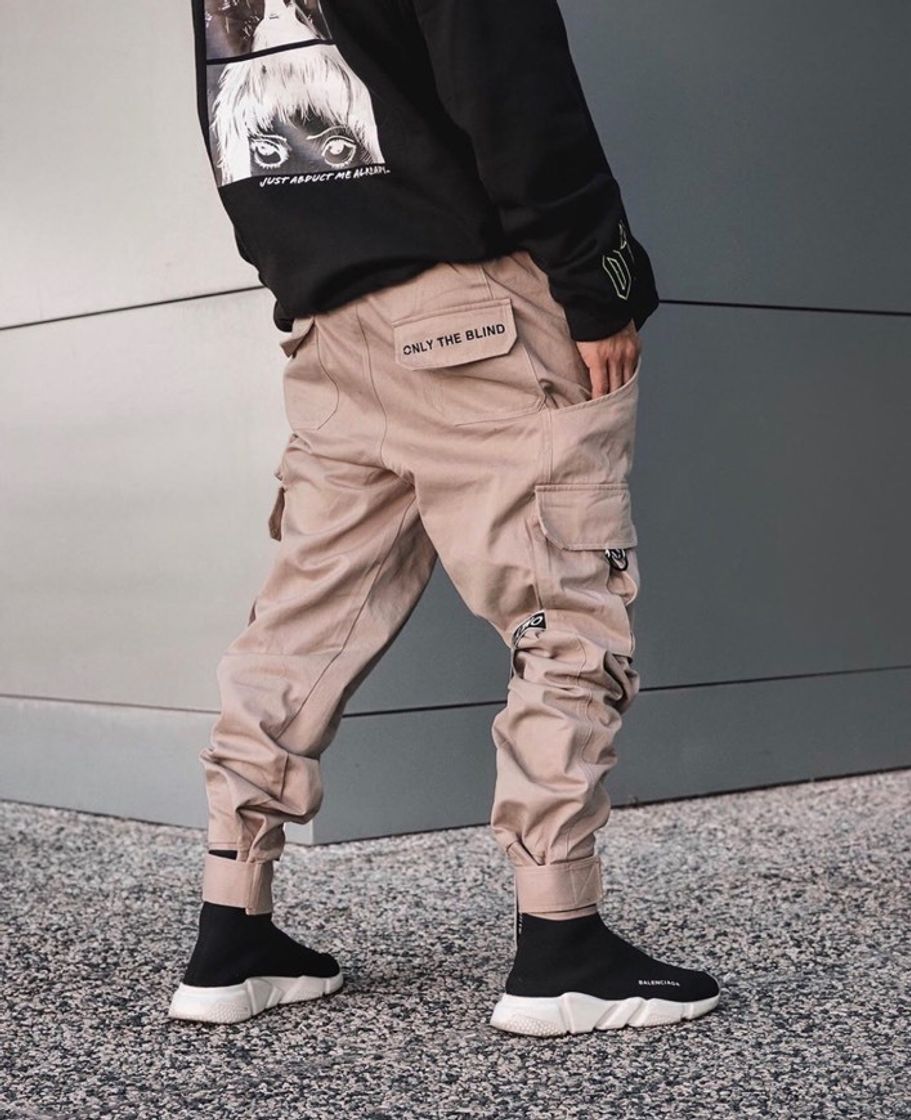 Social Taupe strapped cargos 