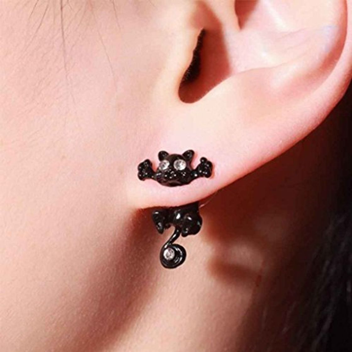 Social Bobury 1 par de aretes de Gato aretes de Gatito Animal aretes